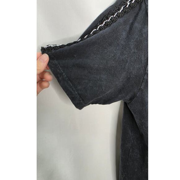 Affliction American Customs Hollow Festival Short Sleeve Bling Black T Shirt S - Picture 6 of 9